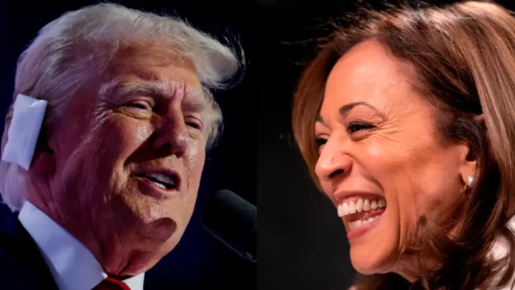 Kamala Harris aventaja ligeramente a Donald Trump en sondeo tras retiro de Joe Biden