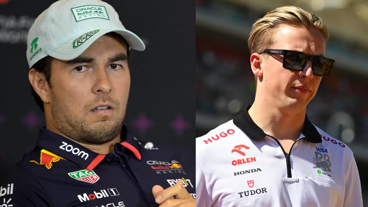 ¿Tensión en el GP de México? Esto pasó entre Checo Pérez y Liam Lawson