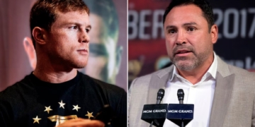 "Seré tu padre por siempre" Ataca Óscar de la Hoya de nuevo al Canelo Álvarez