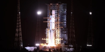 Reingresa la nave espacial de carga Tianzhou-7 a la atmósfera