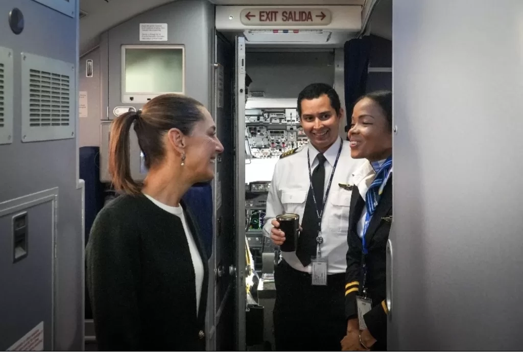 Claudia Sheinbaum, en camino a Brasil para participar en la cumbre del G20