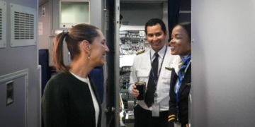 Claudia Sheinbaum, en camino a Brasil para participar en la cumbre del G20