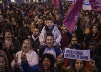 Registran protestas masivas por crisis de vivienda en España