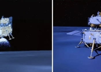 Exhiben muestras obtenidas por nave china antiguo vulcanismo de la Luna