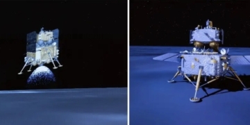 Exhiben muestras obtenidas por nave china antiguo vulcanismo de la Luna