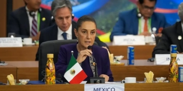 Claudia Sheinbaum propone en G20 liberar 24 mil mdd del gasto militar para sembradores