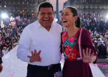 Agradece Claudia Sheinbaum a Javier May en primer aniversario del Tren Maya