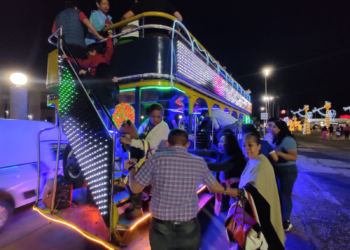 Chocobús, magia navideña en Villahermosa