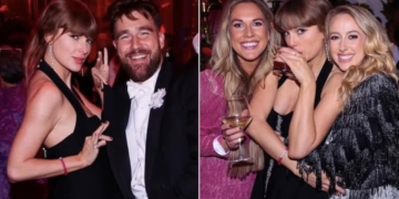 Celebra Taylor Swift el fin de su “Eras Tour” junto a su novio Travis Kelce