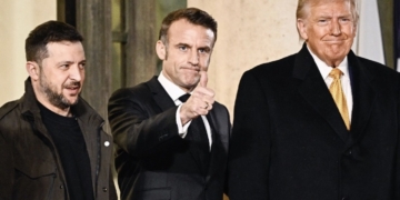 Emmanuel Macron se reúne con Donald Trump y Volodymir Zelensky en París