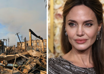 Refugia Angelina Jolie en su casa a varios amigos afectados por incendios en California