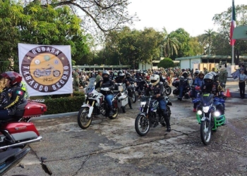 Llevan a cabo rodada motociclista ‘Tabasco Seguro 2025’