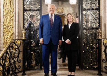 Visita primera ministra italiana Giorgia Meloni a Donald Trump en Mar-a-Lago